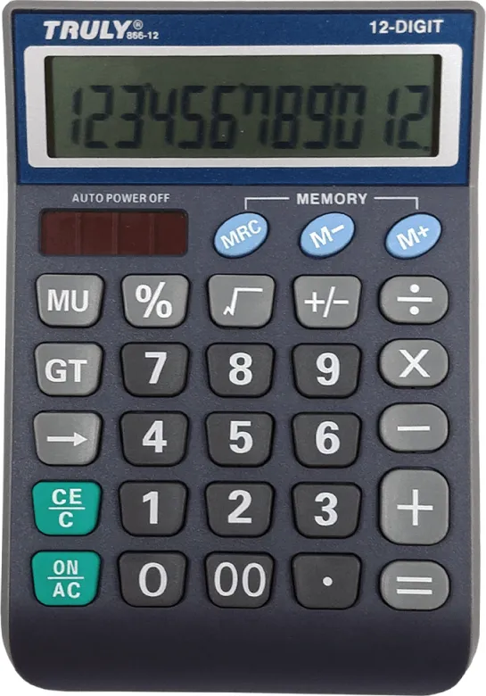 Calculadora Truly 12 Digitos Mesa 866-12