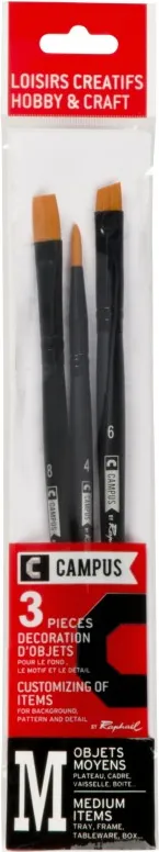 Pinceles Campus Manualidades Blister 3 M