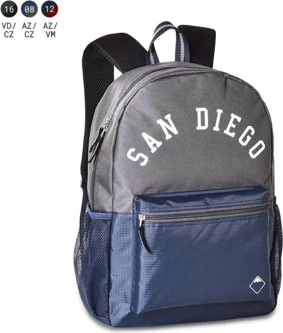 Mochila Clio San Diego 43X30X13 C/2 Cremalleras