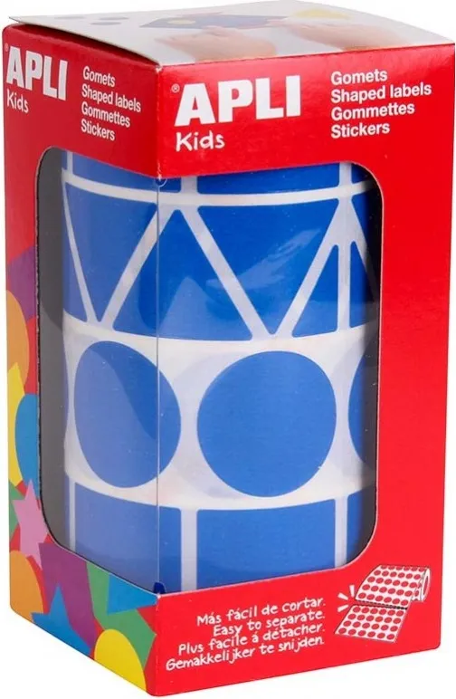 Rollo Gomets Geométricos 27MM Azul