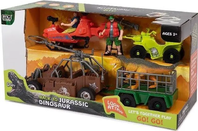 Conjunto Vehículos-Dinosaurio