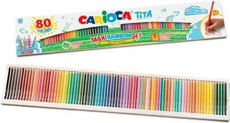 Lapicero Carioca Tita Maxi Rainbow 80 Colores