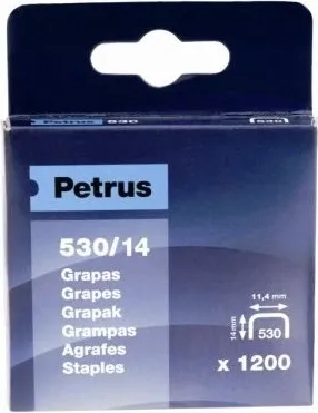 Grapas Petrus 530/14MM Blister 1200