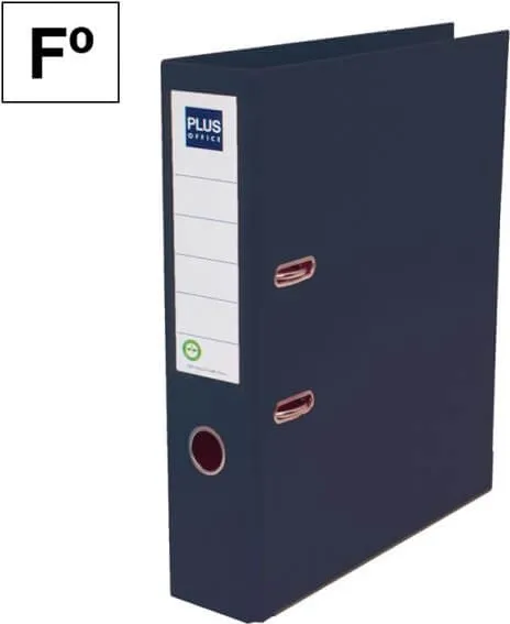 ARCHIVADOR FOLIO PLUS LOMO 75MM NEGRO