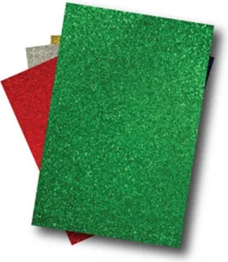 GOMA EVA 40X60 GLITTER VERDE (3 unid)