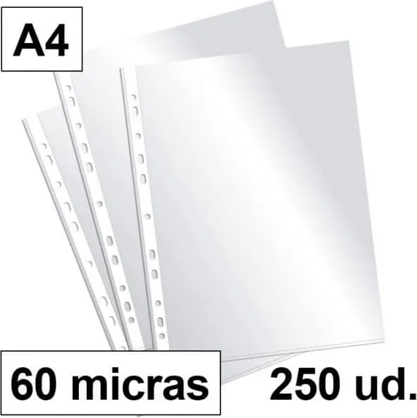 Bolsa de 10 FUNDAS MULTITALADRO PLUS OFFICE A4 60M