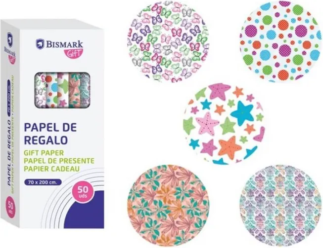 PAPEL DE REGALO MOMENTOS ESPECIALES 70X200CM