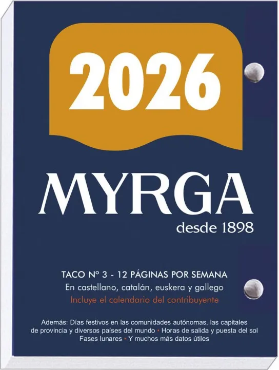 Taco Pared Myrga Sobremesa Nº3 2026