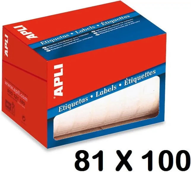 ETIQUETA ROLLO APLI 81X110