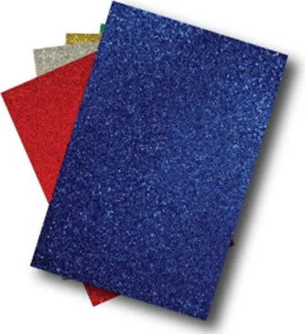 Goma Eva 40X60 Glitter Azul (5 Unid)