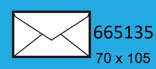 Sobres Sam Blanco 70X105 Visita C/20