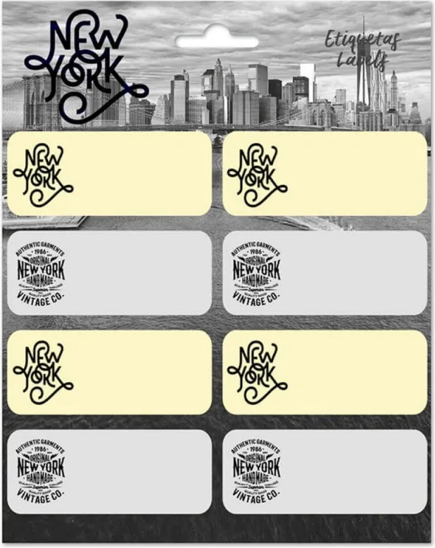 Etiquetas Escolares New York
