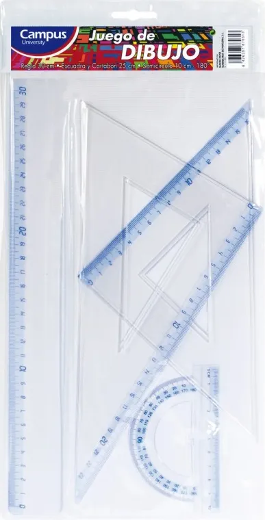 JUEGO DIBUJO CAMPUS UNIVERSITY 4 PIEZAS