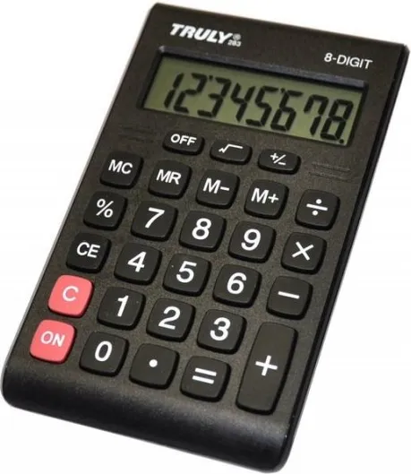 CALCULADORA TRULY  8 DIGITOS TECLAS GOMA