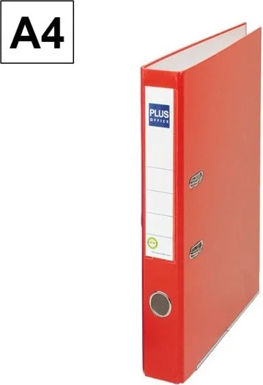 ARCHIVADOR A4 PLUS LOMO ESTRECHO ROJO