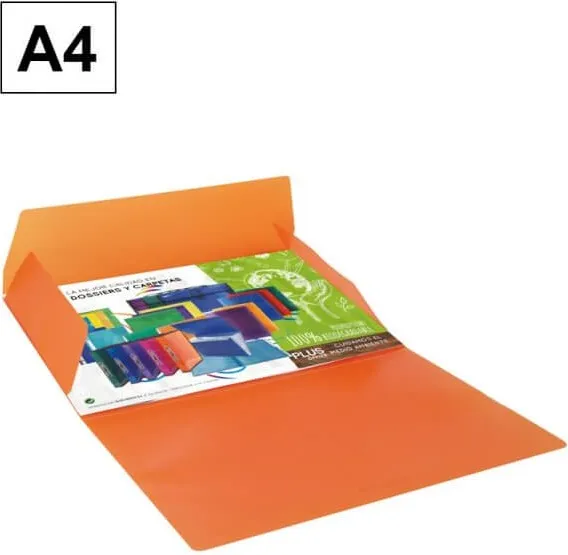 CARPETA POLIPROPILENO A4 SOLAPA NARANJA