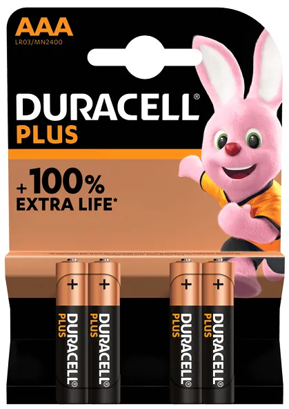 PILAS DURACELL PLUS POWER AAA 4UND