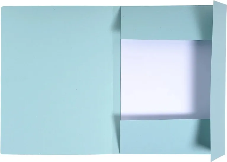 SUBCARPETA EXACOMPTA A4 3SOLAPA AZUL