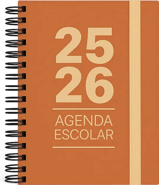 Agenda Escolar Mimbek 25/26 Tdura A5 1DP Naranja