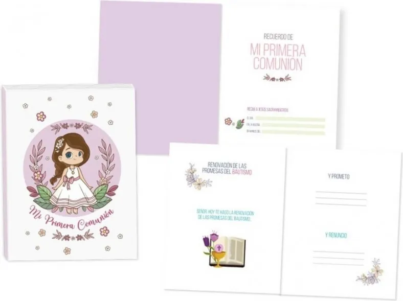 Libro Fotos y Recuerdos Comunion Niña