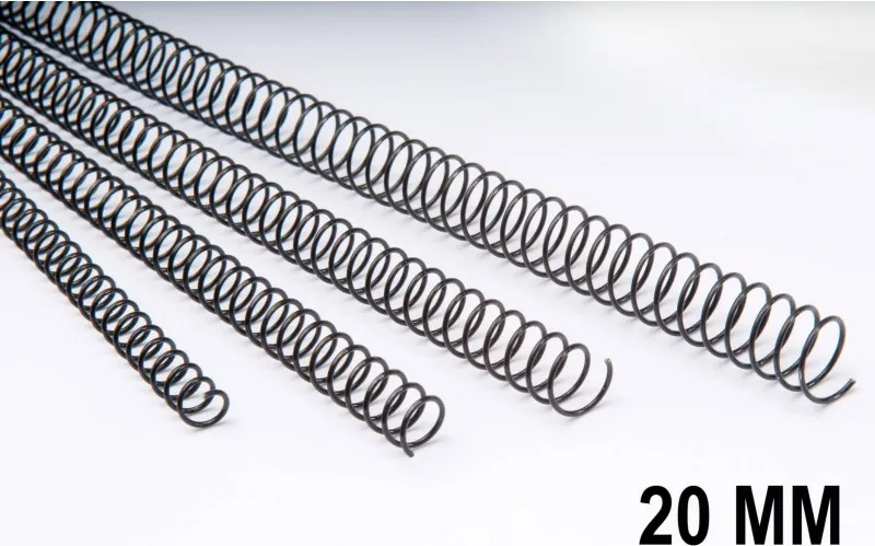 Espiral Metálico  Dhp Negro 20MM