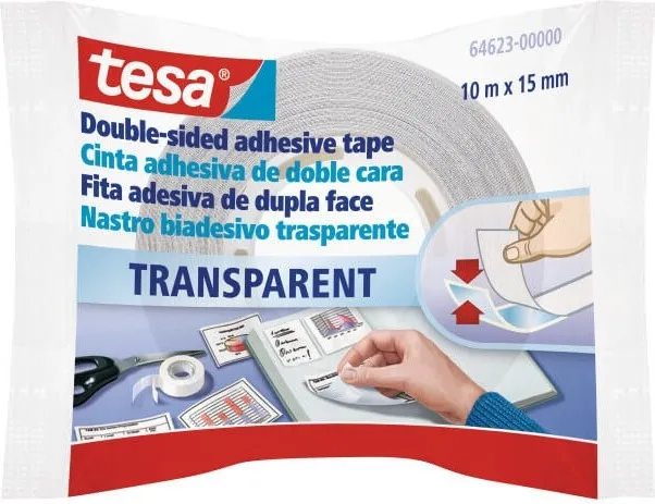 CINTA DOBLE CARA TESA 10MX15MM