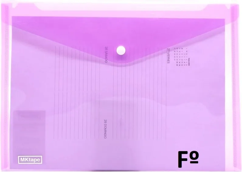 SOBRE BROCHE PP FOLIO LILA PASTEL