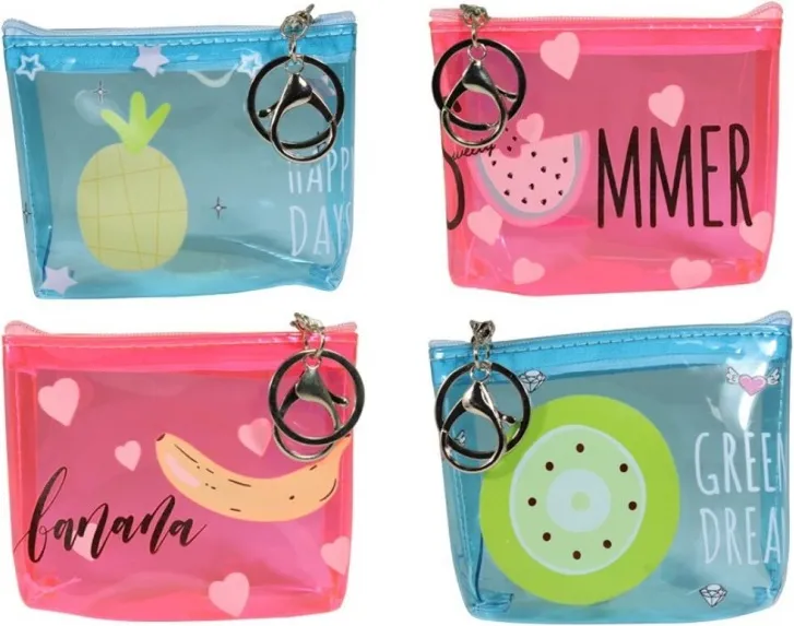 MONEDERO LLAVERO TRANSPARENTE