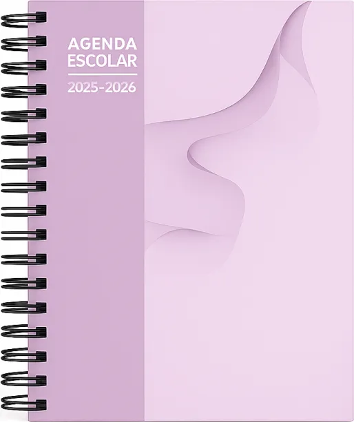 Agenda Escolar Mimbek 25/26 T.polipr. A5 1DP Rosa