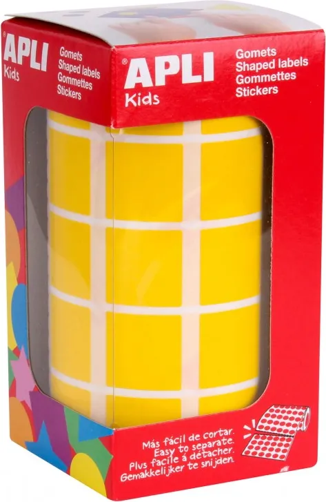 GOMETS ROLLO CUADRADO 20mm AMARILLO