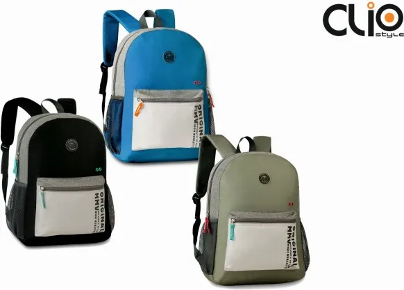 Mochila Clio Mmv Original 43X30X13 C/2 Cremalleras