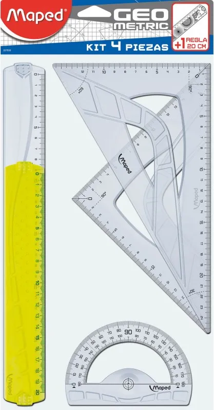 Juego de Reglas Maped 4 Piezas + 1