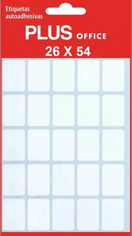 ETIQUETA PLUS SOBRE 26x54 5HOJAS