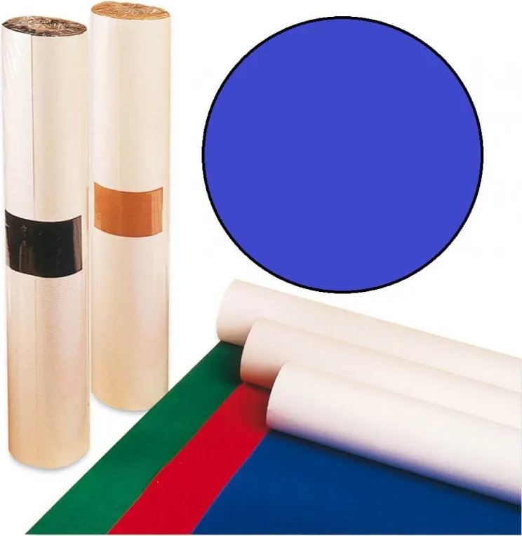 Rollo Terciopelo APLI Azul 0,5X5M