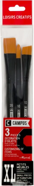 Pinceles Campus Manualidades Blister 3 XL