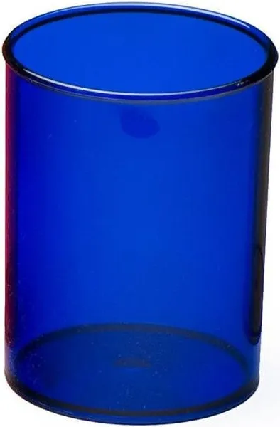 CUBILETE TRANSPARENTE AZUL