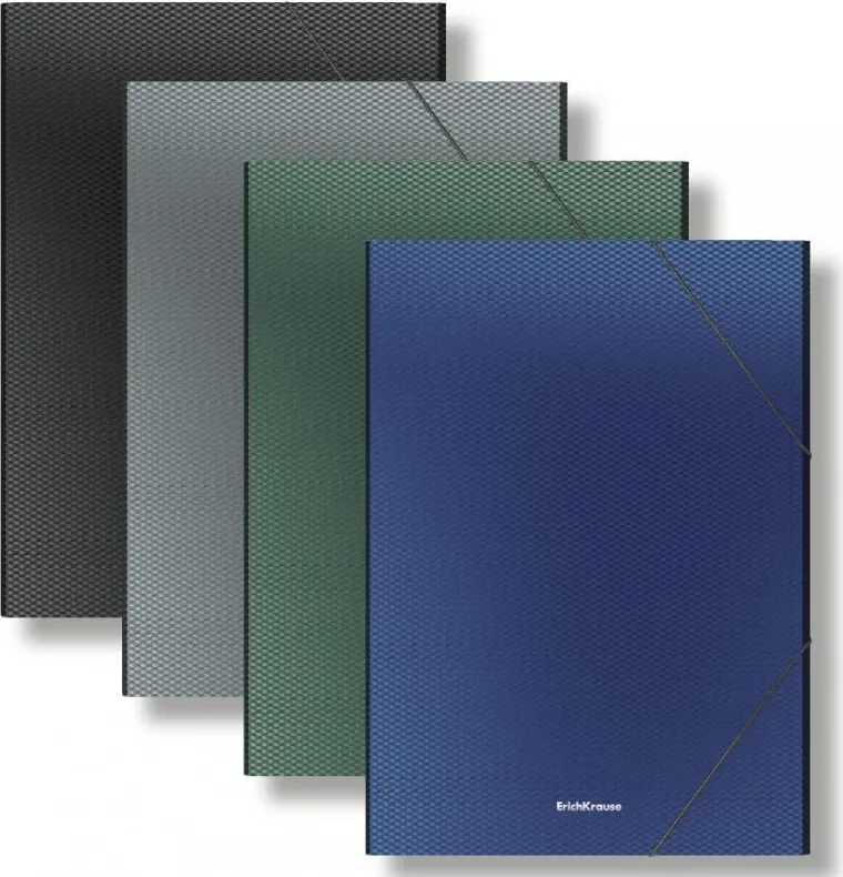 Carpeta con gomas elásticas ErichKrause® Diamond Original, A4, colores surtidos (4 pzas en la bolsa)