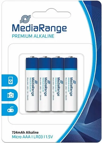 PILAS MEDIARANGE ALCALINA AAA BLISTER 4UN.