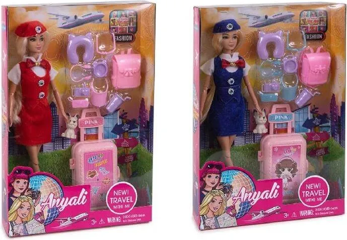 Azafata de Vuelo con Accesorios