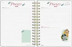 Agenda Finocam Flower Journal E10 1DP Verde 25-26 - imagen 3