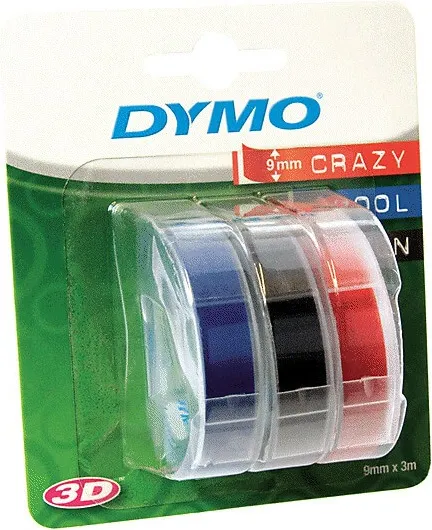 CINTA DYMO 9MMx3M SURTIDA