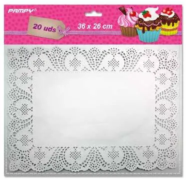 BLONDA PAPEL RECTANGULAR 36X26 CM