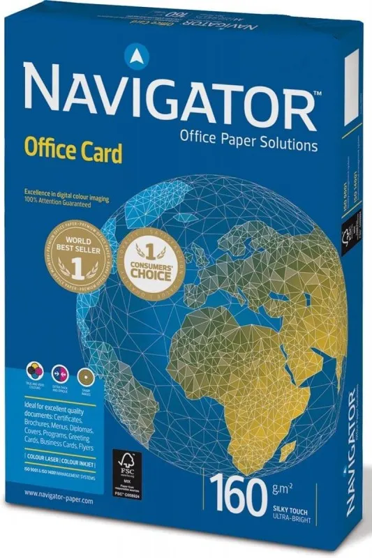 Papel Multifunción Navigator A4 160 gr 250H