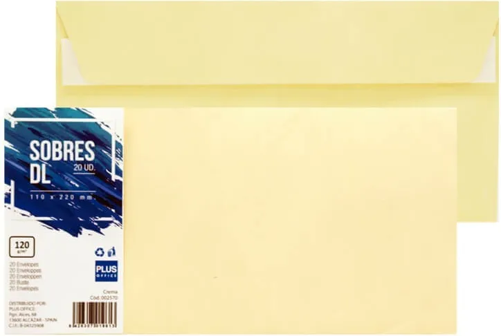 SOBRES 110X220 CREMA