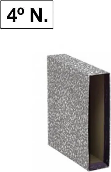 CAJA ARCHIVADOR PLUS 4º GRIS