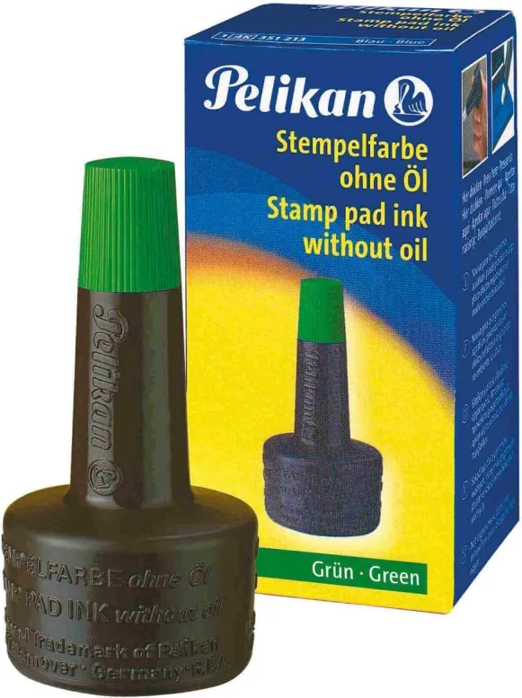 Tinta Tampón Pelikan Verde Frasco 28ml