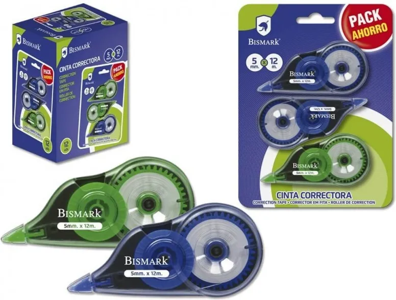 CORRECTOR CINTA BISMARK 3 UNIDADES