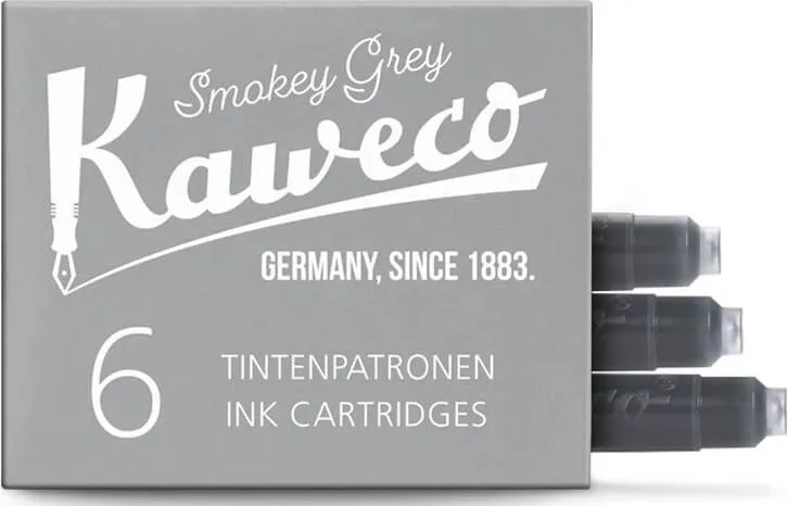 CAJA 6 CARTUCHOS KAWECO GRIS