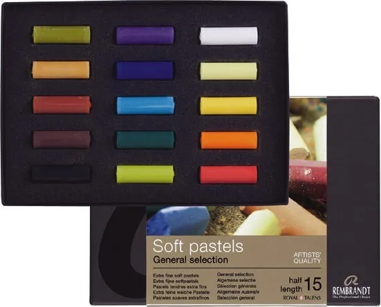 PASTEL BARRA CORTA REMBRANDT 15 COLORES