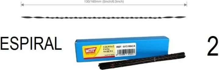Pelos Segueta Espiral 2 C/144